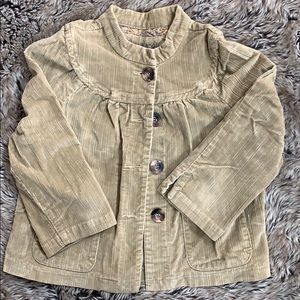 Vintage-look cord jacket with 3/4 sleeves